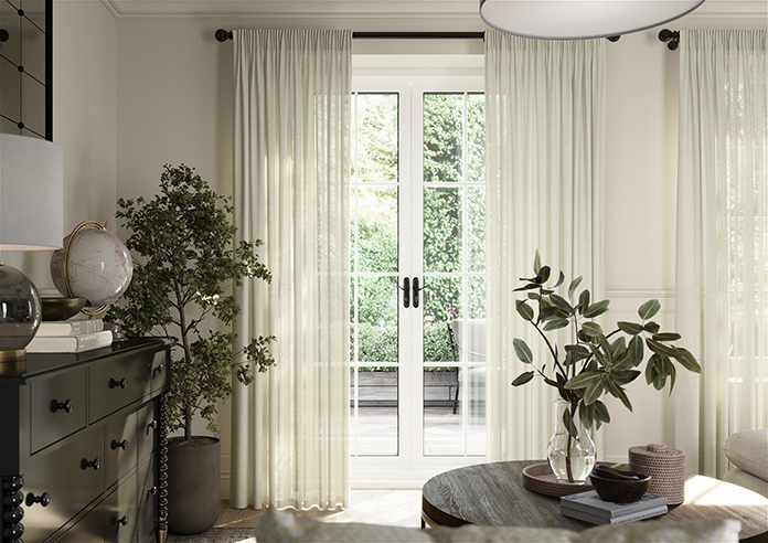 Sahara Voile, Metallic Cream - Made to Measure Curtains - Image 3
